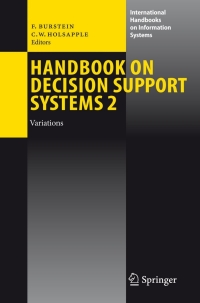 Titelbild: Handbook on Decision Support Systems 2 1st edition 9783540487159