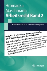 Titelbild: Arbeitsrecht Band 2 4th edition 9783540487296