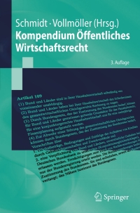 Omslagafbeelding: Kompendium Öffentliches Wirtschaftsrecht 3rd edition 9783540487340