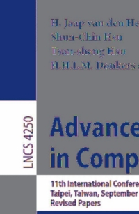 Cover image: Advances in Computer Games 1st edition 9783540488873