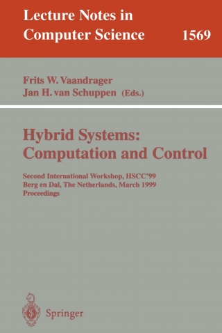 Imagen de portada: Hybrid Systems: Computation and Control 1st edition 9783540657347