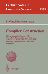 Imagen de portada: Compiler Construction 1st edition 9783540657170