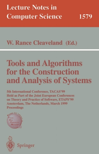 Cover image: Tools and Algorithms for the Construction of Analysis of Systems 1st edition 9783540657033