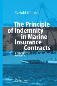 Imagen de portada: The Principle of Indemnity in Marine Insurance Contracts 9783540490739