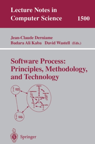 Imagen de portada: Software Process: Principles, Methodology, and Technology 1st edition 9783540655169