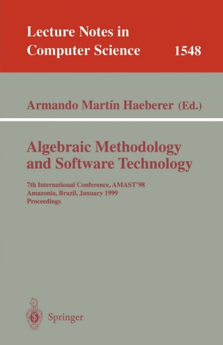 表紙画像: Algebraic Methodology and Software Technology 1st edition 9783540654629