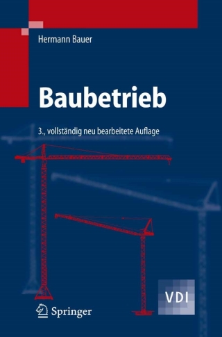 Imagen de portada: Baubetrieb 2 3rd edition 9783642119521