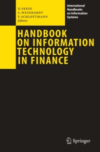 Imagen de portada: Handbook on Information Technology in Finance 1st edition 9783540494867
