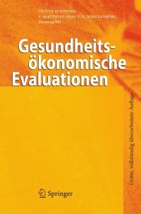 Cover image: Gesundheitsökonomische Evaluationen 3rd edition 9783540495581