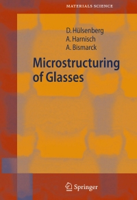 Omslagafbeelding: Microstructuring of Glasses 9783642065712