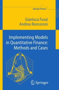 Imagen de portada: Implementing Models in Quantitative Finance: Methods and Cases 9783540223481