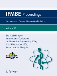 Imagen de portada: 3rd Kuala Lumpur International Conference on Biomedical Engineering 2006 9783540680161