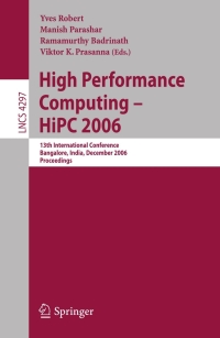 Cover image: High Performance Computing - HiPC 2006 1st edition 9783540680390