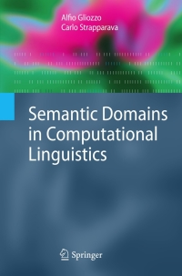 Immagine di copertina: Semantic Domains in Computational Linguistics 9783540681564