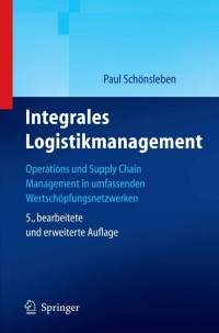 Titelbild: Integrales Logistikmanagement 5th edition 9783540681786