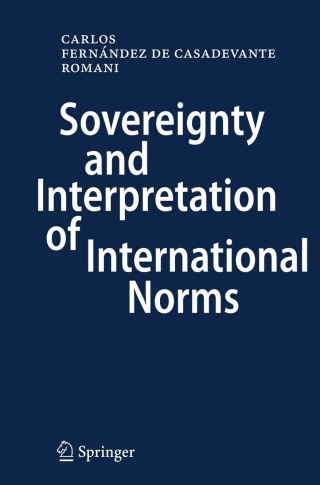 Immagine di copertina: Sovereignty and Interpretation of International Norms 9783540682066