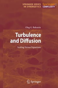 Imagen de portada: Turbulence and Diffusion 9783540682219