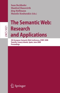 Cover image: The Semantic Web: Research and Applications 1st edition 9783540682332