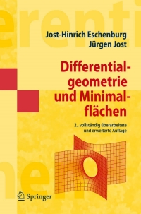 Cover image: Differentialgeometrie und Minimalflächen 2nd edition 9783540222279