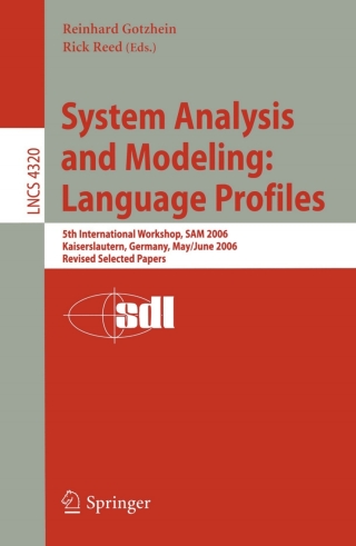 表紙画像: System Analysis and Modeling: Language Profiles 1st edition 9783540683711
