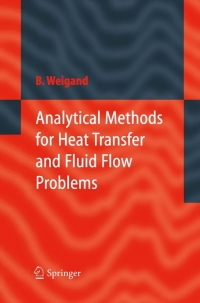 Cover image: Analytical Methods for Heat Transfer and Fluid Flow Problems 9783642060793