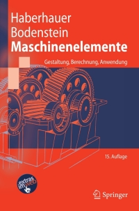 Cover image: Maschinenelemente 15th edition 9783540686118