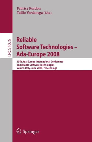 Cover image: Reliable Software Technologies - Ada-Europe 2008 1st edition 9783540686217
