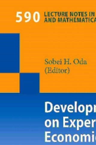 Imagen de portada: Developments on Experimental Economics 1st edition 9783540686590