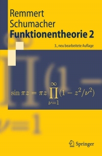 Cover image: Funktionentheorie 2 3rd edition 9783540404323