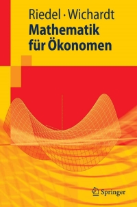 Imagen de portada: Mathematik für Ökonomen 9783540688723