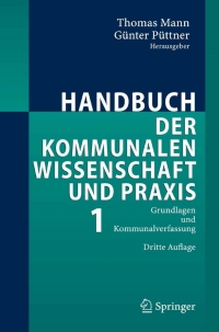 Immagine di copertina: Handbuch der kommunalen Wissenschaft und Praxis 3rd edition 9783540237938