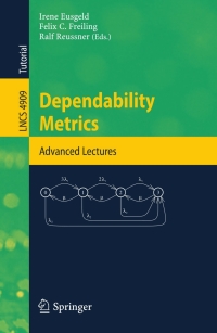 Imagen de portada: Dependability Metrics 1st edition 9783540689461