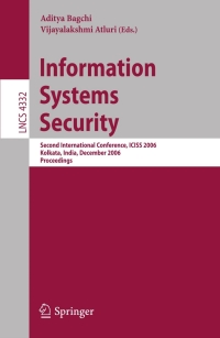 Cover image: Information Systems Security 1st edition 9783540689621