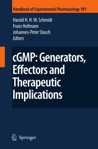 Imagen de portada: cGMP: Generators, Effectors and Therapeutic Implications 1st edition 9783540689607