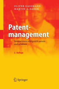 Imagen de portada: Patentmanagement 2nd edition 9783540689720