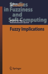 Cover image: Fuzzy Implications 9783540690801