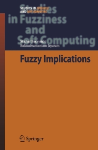 Imagen de portada: Fuzzy Implications 9783540690801