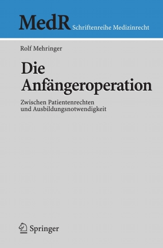 Cover image: Die Anfängeroperation 9783540690986