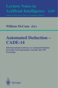 صورة الغلاف: Automated Deduction - CADE-14 9783540631040