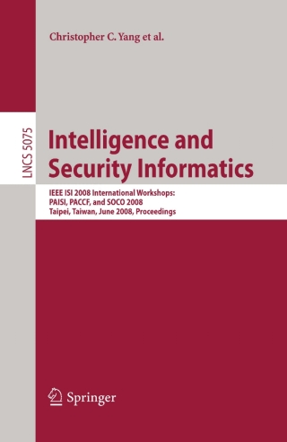 Cover image: Intelligence and Security Informatics 1st edition 9783540691365