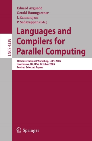 Cover image: Languages and Compilers for Parallel Computing 1st edition 9783540693291