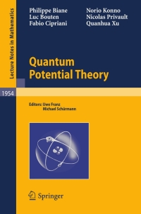 Imagen de portada: Quantum Potential Theory 9783540693659