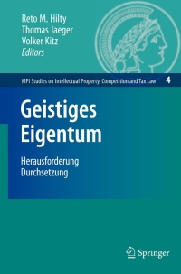 Cover image: Geistiges Eigentum 9783540693802