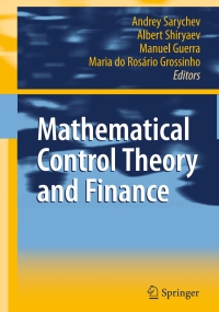 Omslagafbeelding: Mathematical Control Theory and Finance 1st edition 9783540695318