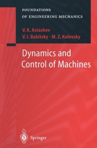 Cover image: Dynamics and Control of Machines 9783540637226