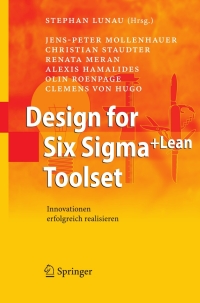 Imagen de portada: Design for Six Sigma+Lean Toolset 9783540697145