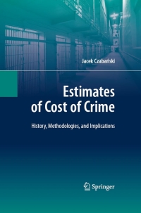 Imagen de portada: Estimates of Cost of Crime 9783540698036