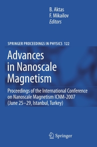 Titelbild: Advances in Nanoscale Magnetism 1st edition 9783540698814