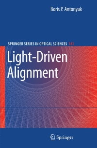 Cover image: Light-Driven Alignment 9783540698876