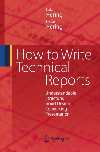 Titelbild: How to Write Technical Reports 9783540699286